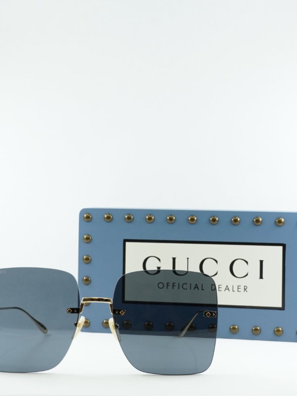 Gucci GG1147S 001 Butterfly Sunglasses - Gold\Grey - Picture 3 of 10